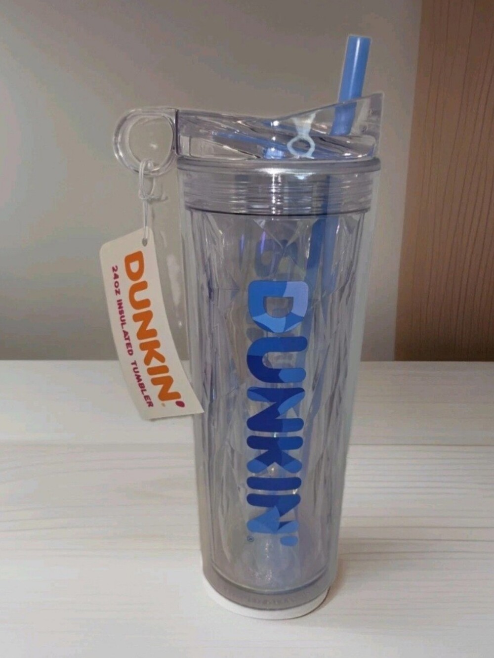 Dunkin (2025) 24oz Insulated Tumbler Acrylic Blue. NWT